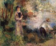 Pierre-Auguste Renoir On Chatou Island painting